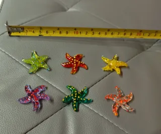 Lotto piccole stelle marine in vetro di Murano