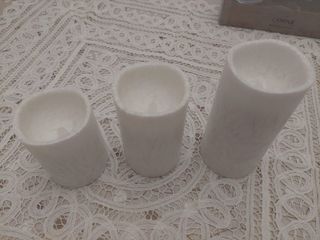 Set 3 candele LED con telecomando
