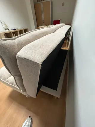 Sofá cama beige 2 plazas