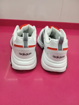 Zapatillas Adidas Hombre Blancas y Rojas