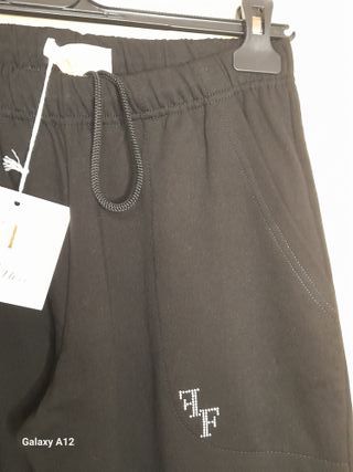 Pantalone donna felpato Federica nero XL