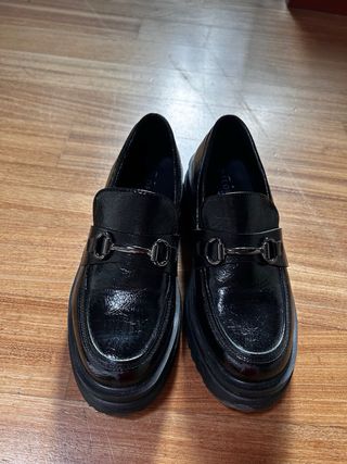 Mocassini neri donna scarpe zapatos mocasines