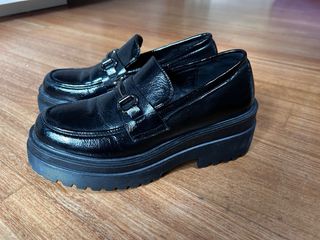 Mocassini neri donna scarpe zapatos mocasines