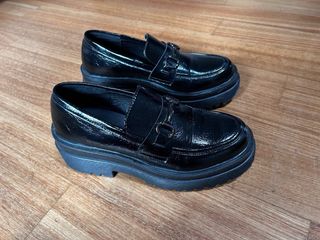 Mocassini neri donna scarpe zapatos mocasines