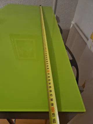 URGE Mesa alta cristal y metal