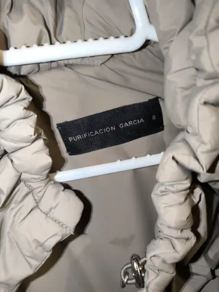 Chaqueta Purificación García beige-gris mujer