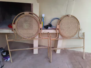 Cabeceros imitación bambú