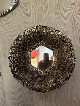 Bandeja baño plata orfebrería