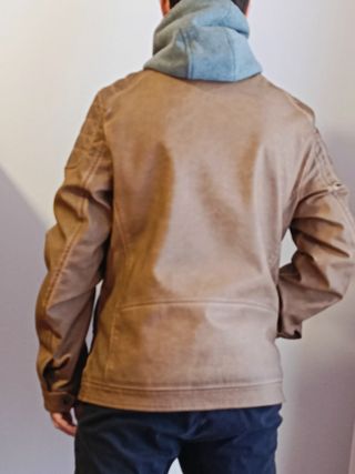 Cazadora polipiel Springfield Marrón Talla M