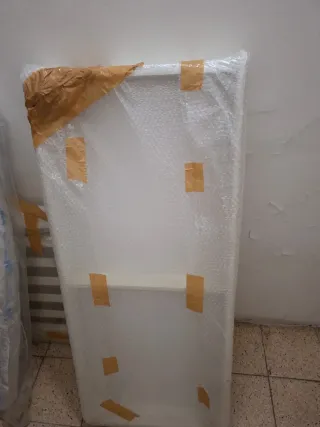 Cuna blanca con cajón  Prenatal Regalo colchón