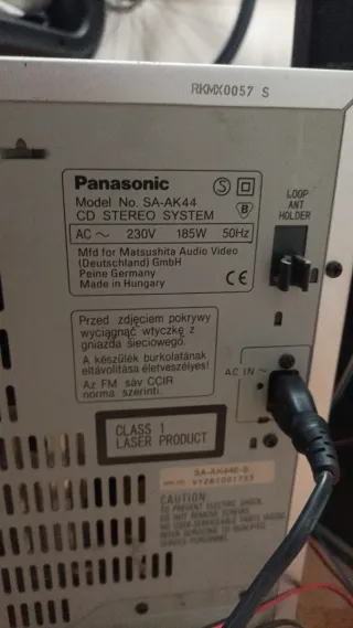 Equipo de música Panasonic SA-AK44 Super Woofer
