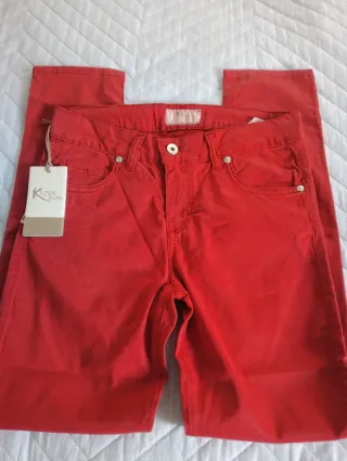 Pantaloni Kixs Jeans Rossi size 28 Vintage