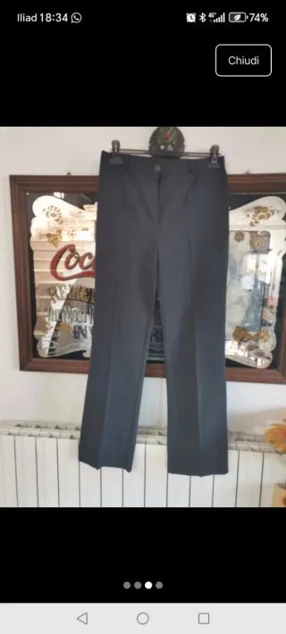 Completo giacca e pantalone donna grigio scuro