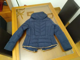 Cazadora Zara Mujer Azul pluma