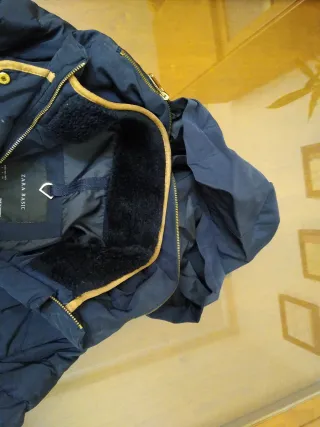 Cazadora Zara Mujer Azul pluma