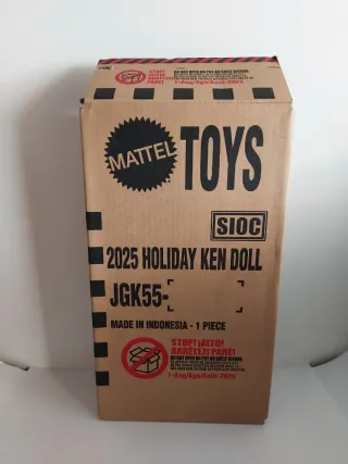 Scatola Ken Holiday 2025 Doll Biondo