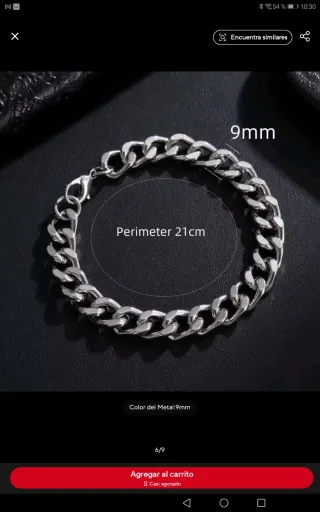 Pulsera Acero Inoxidable 21cm