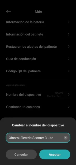 Patinete Xiaomi Electric Scooter 3 Lite
