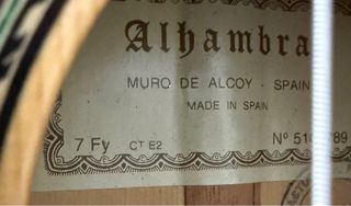 Guitarra Flamenca Alhambra 7Fy CT E2