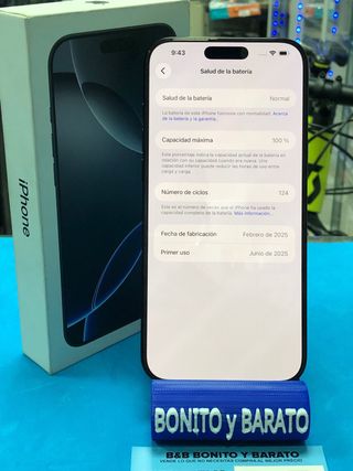 iPhone 16 Pro Max 256GB Negro