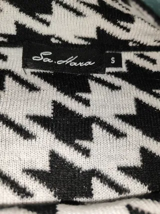 Jersey Pata de Gallo Cuello Alto Talla S-M