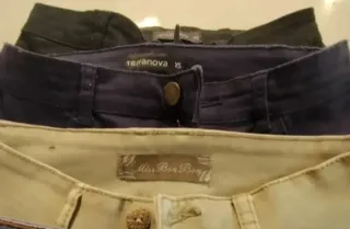 Pantaloni skinny donna XS nero, blu, beige