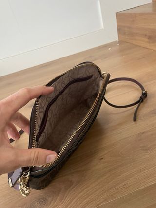 Bolso Calvin Klein Marrón y Dorado