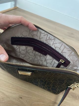 Bolso Calvin Klein Marrón y Dorado
