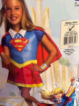 Disfraz Supergirl Niña 3-4 años
