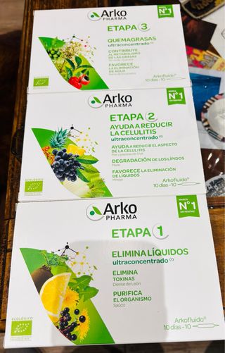 Pack 3 Cajas Arkopharma Etapas 1, 2 y 3