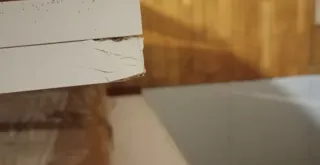 Cabecero de Madera Elsa 100x50cm Blanco y roble.