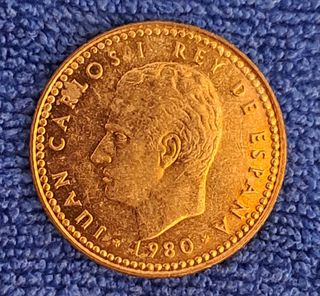 1 Monete 1 Peseta 1980 España 82 Mondiali