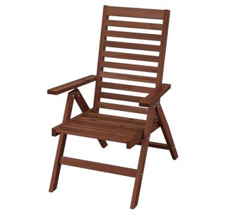 Silla reclinable Ikea Applaro exterior madera NUEV