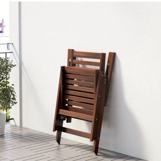 Silla reclinable Ikea Applaro exterior madera NUEV