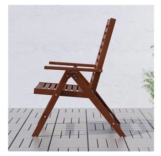 Silla reclinable Ikea Applaro exterior madera NUEV