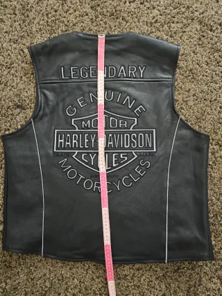 Gilet Harley-Davidson Pelle Nero