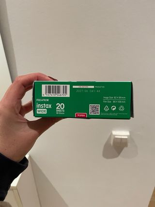 Carta Polaroid Fujifilm Instax Wide 20 unità