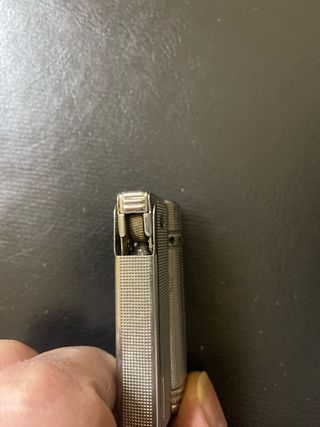 Accendino vintage metallo a benzina