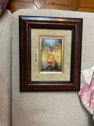 Cuadro Dalí Marco Madera Dorado