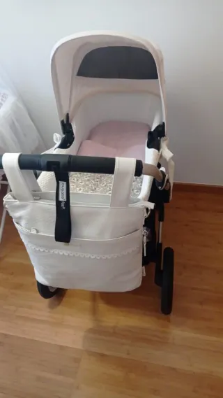 Carro Bugaboo Camaleón, con capota verde agua