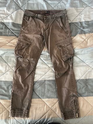 Pantaloni cargo ROSS KEMP marrone uomo