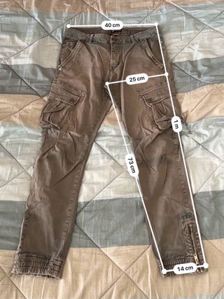 Pantaloni cargo ROSS KEMP marrone uomo