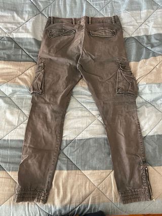 Pantaloni cargo ROSS KEMP marrone uomo