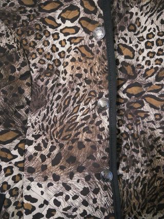 Chaleco F&F Leopardo Talla Única Sin Estrenar