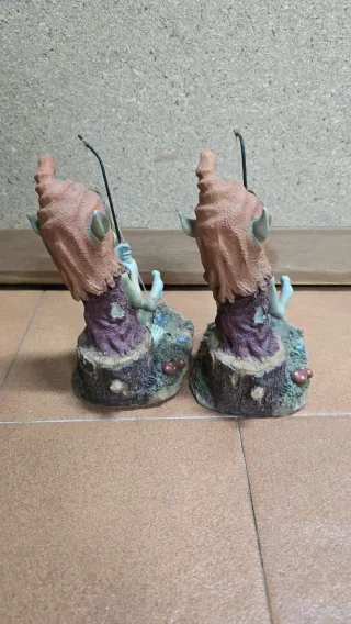 Figuras gnomos duendes pescadores x2