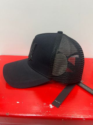 Gorra Amiri Negra Brillante Trucker