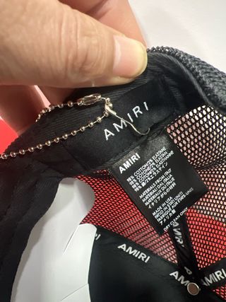 Gorra Amiri Negra Brillante Trucker