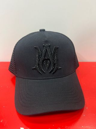 Gorra Amiri Negra Brillante Trucker