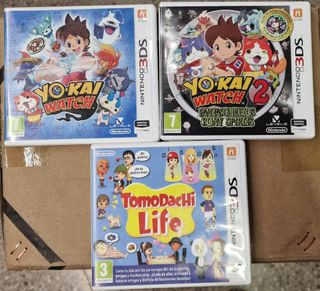 Pack Yokai Watch 1 y 2 + Tomodachi Life 3DS