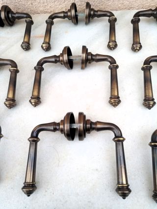 Manilla de puerta vintage bronce